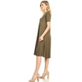thumbnail image 2 of Women's A-Line Short Sleeve Jersey Knit Relaxed Fit Dress, 2 of 5