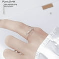 thumbnail image 4 of Anillo de doce constelaciones para mujer, anillo de dedo índice moderno, anillo abierto distintivo de plata de ley 925 a la moda para mujer, 4 of 4
