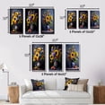 thumbnail image 4 of Designart "Still Life with Sunflowers in Vase Classic Beauty II" Flowers Framed Wall Art Set Of 3 - Yellow Traditional Frame Gallery Wall Set For Home Decor, 4 of 6