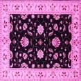 thumbnail image 1 of Ahgly Company Indoor Square Oriental Pink Industrial Area Rugs, 8' Square, 1 of 4