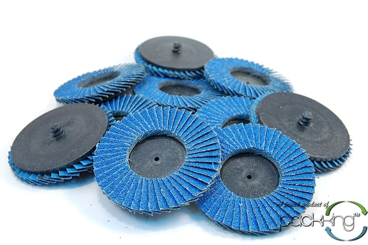 60 Grits Roll & Lock Flap Discs Grinding Polishing Wheels R-Type 50mm/2inches 