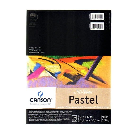 Canson Mi Teintes Drawing Papers - 9" x 12", Assorted, Pad, 24 Sheets