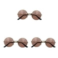 thumbnail image 1 of Gafas de sol Vogacara Estilo Marco de metal dorado rosa, 1 of 6
