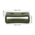 thumbnail image 2 of Uxcell Watch Band Strap Loops Silicone for 20mm Width Watch Band, Dark Green 2 Pack, 2 of 5