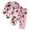 B-Pink, variant on Girls Pajamas Kids Casual Cute Cartoon Graphic Print Long Sleeve Flat Collar Button Down Shirts And Pants Sleepwear 2 Piece Set Comfortable Soft Daily Nightwear,6-7 Years