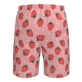 thumbnail image 6 of Kdxio Strawberries Pattern Mens Casual Shorts - Drawstring Summer Beach Sports Shorts for Men, 6 of 9