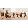 thumbnail image 4 of Matching Halloween Pajamas for Family Candy Pumpkin Crew Neck Funny Pjs Spider Web Bat Long Sleeve Horror Loungewear, Women:XL, 4 of 8
