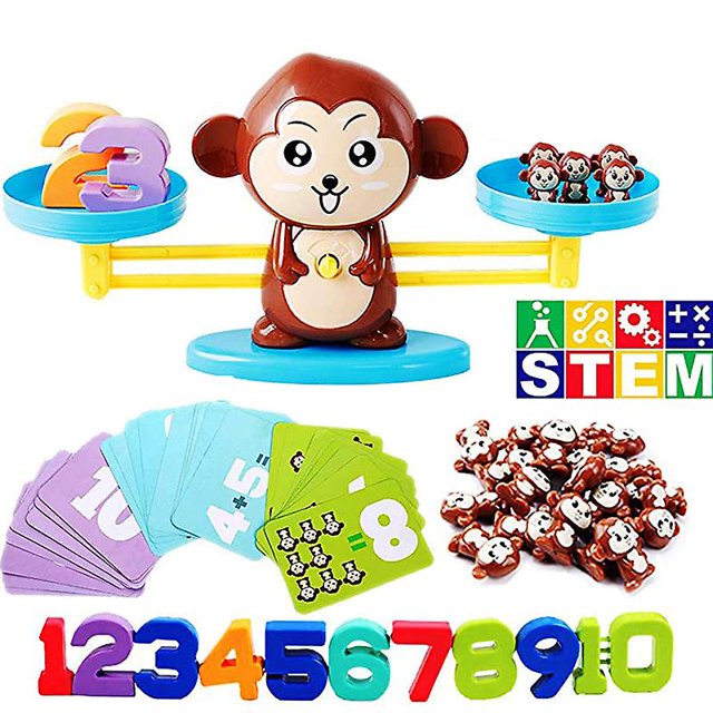 Balance Counting Cool Math Games - Stem Toys para niños pequeños brillar Electrónica