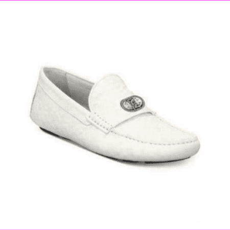 

Roberto Cavalli 6644 A Men s Embossed Shoes White EU 40