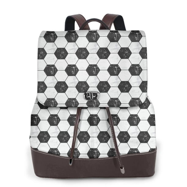 Fotbe Soccer Mochila Bolso con Estampado para Mujer, Mochila Antirrobo de Nylon Impermeable, Bolsa Ligera de Hombro