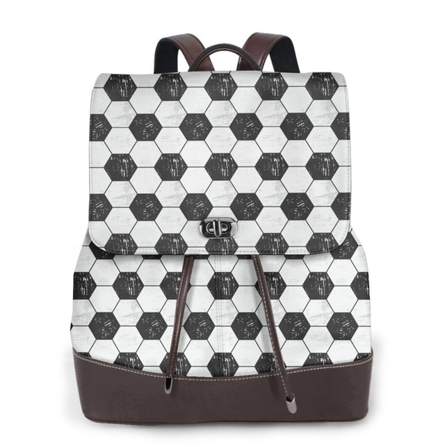 Fotbe Soccer Mochila Bolso con Estampado para Mujer, Mochila Antirrobo de Nylon Impermeable, Bolsa Ligera de Hombro