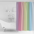 thumbnail image 2 of Shower Curtain, Candy Rainbow Stripes Waterproof Shower Curtain Set with Hooks for Bathroom Showers,Stalls and Bathtubs,72x72In Ombre Art Color Gradient, 2 of 7