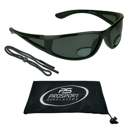 proSPORT Fly Fishing Polarized Bifocal Sunglasses with Side Shield Window. Free Sunglass Retainer Included.