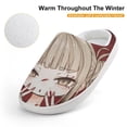 thumbnail image 4 of Anime My Hero Academia Himiko Toga Kid's Cotton Slippers Winter Warm Soft Plush Slippers with Rubber Sole Non-Slip Indoor Outdoor Slip on Shoes Fluffy House Slippers For Boys Girls Teen, 4 of 8