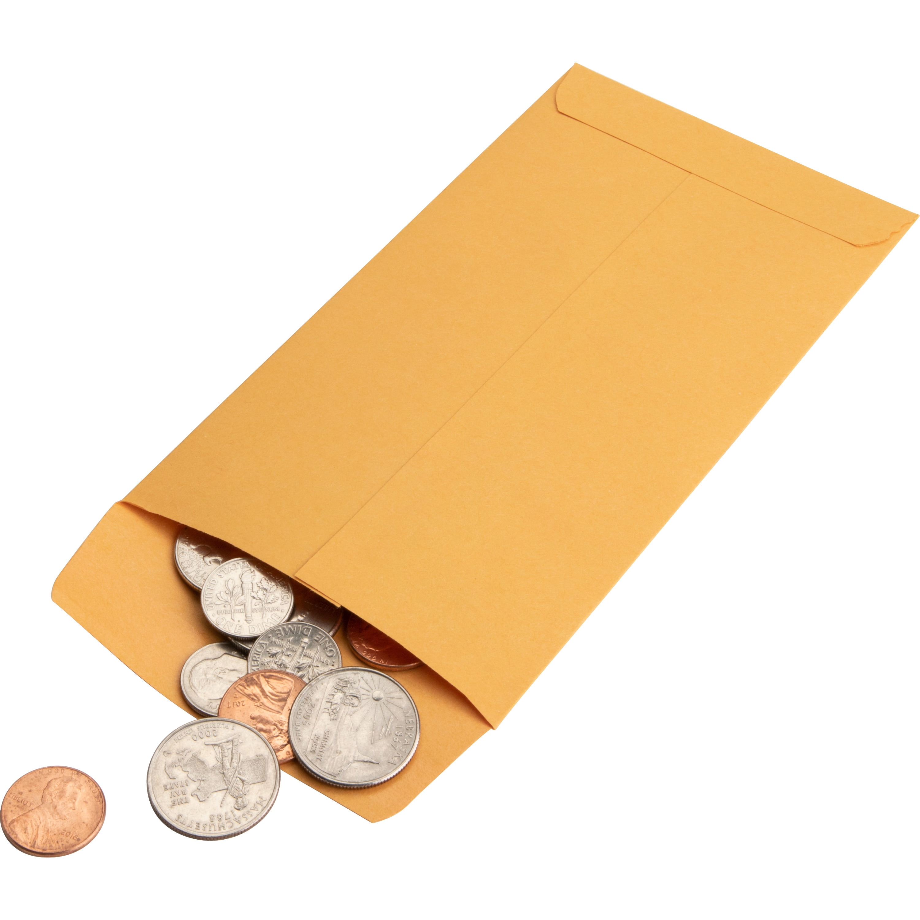 Coin Envelopes Brown Kraft Paper Small Envelopes Full - Temu