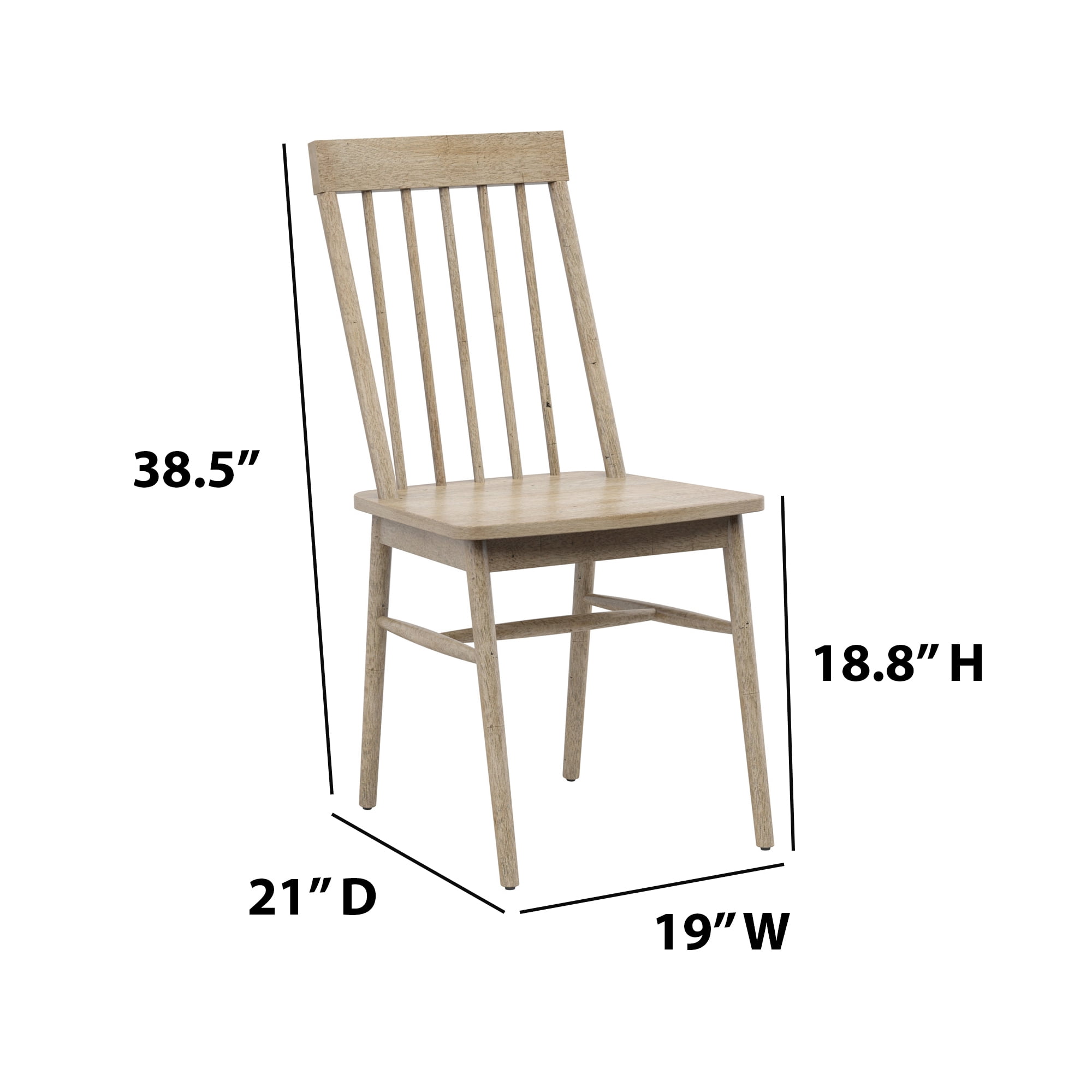 Traditional Dining Chairs, Set of 2