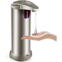 Wefuesd Automatic Soap Dispenser Stainless Steel Touchless Soap Dispenser With 3 Adjustable Levels Equipped Infrared Motion Sensor, Storage Containers, Kitchen Gadgets, Kitchen Utensils