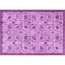 Ahgly Company Indoor Rectangle Persian Purple Traditional Area Rugs, 5' x 7'