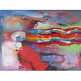 thumbnail image 2 of Khorasani, Hooshang 14x12 Black Ornate Wood Framed with Double Matting Museum Art Print Titled - Color Storm Sonata, 2 of 4