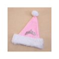 thumbnail image 3 of Merry Christmas Hat New Year Velvet Cap Pink Crown Santa Claus Hat For Kids Children Adult Holiday Party Gift Decoration, 3 of 11