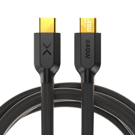 NOCO XGrid XC2: 240W USB-C to USB-C Cable – Type C Fast Charging Cord – USB-IF Certified, E-Marker Chip, 480Mbps Data – 6-Foot