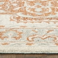 thumbnail image 4 of Ox Bay Epoch 7'9" x 9'9" Orange/Ivory Medallion Hand-Tufted Wool Blend Indoor Area Rug, 4 of 9