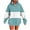 Light Blue, variant on XIAONU Womens Hoodies Pleasure Striped Color-Blocked Drawstring Hoodie Baggy Kangaroo Pocket Long-Sleeved Pullover Sweatshirt