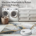 thumbnail image 5 of ODIKA 5'x7' Machine Washable Non-Slip Area Rug, Chic Grey Gold Marble with Faded Art Design High Traffic Rug, Gray, 104708, 5 of 7