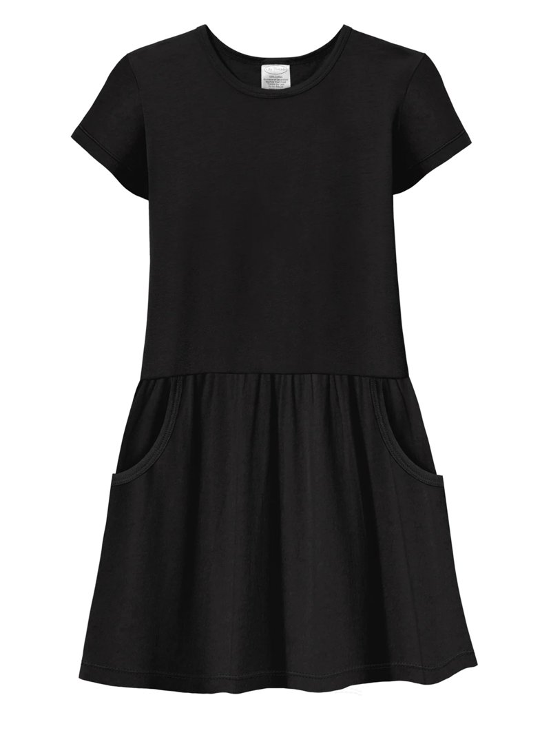 cece drop waist dress Black Jersey Drop Waist Sarah Midi Dress main image 0