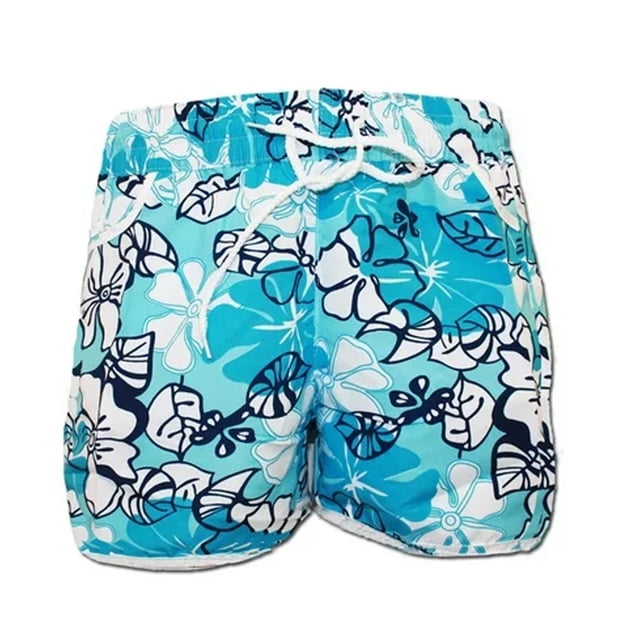Pantalones de natación de cintura alta para mujer, pantalones cortos de playa casuales, pantalones tankini