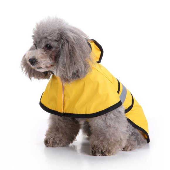 TIMIFIS Dog Raincoat Pet Supplies Pet Dog Hooded Raincoat Pet Waterproof Puppy Dog Jacket Outdoor Coat