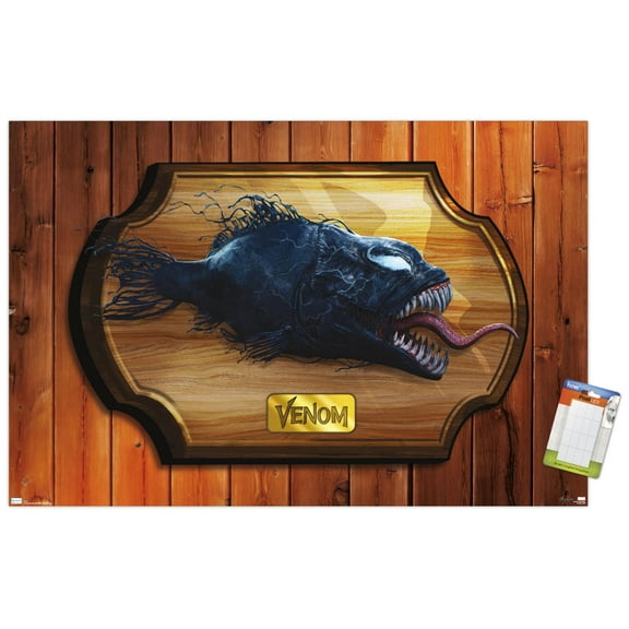 Marvel Venom: The Last Dance - Symbiote Fish Plaque Wall Poster, 22.375" x 34"