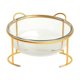 thumbnail image 3 of Xihbxyly Comedero para Gatos, Diseño de Cuenco Doble Inclinado, Cuenco de Vidrio Resistente a Altas Temperaturas, Solución de Alimentación a Prueba de Derrames, Ideal para Gatos y Perros Pequeños, El, 3 of 7