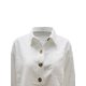 thumbnail image 5 of Camisa Para Mujer Casual Manga Larga Camisa De Pana Color SóLido BotóN Abajo Abrigo Con Bolsillos XBTCLXEBCO M;Blanco, 5 of 6