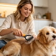 thumbnail image 6 of Pet Grooming Brush, 2026 Multifunctional Double-Sided Undercoat Rake for Dogs, Durable Dematting Tool for Long Haired Cats, 6 of 6