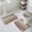 Multicolor, variant on Brown Beige Stripes Bath Mat 3 Piece Bathroom Rug Set, Geometric Painting Neutral Textured Non Slip Bath Rug Contour Mat and Toilet Lid Cover, Absorbent Shower Mats Soft Bath Rugs and Mats Sets