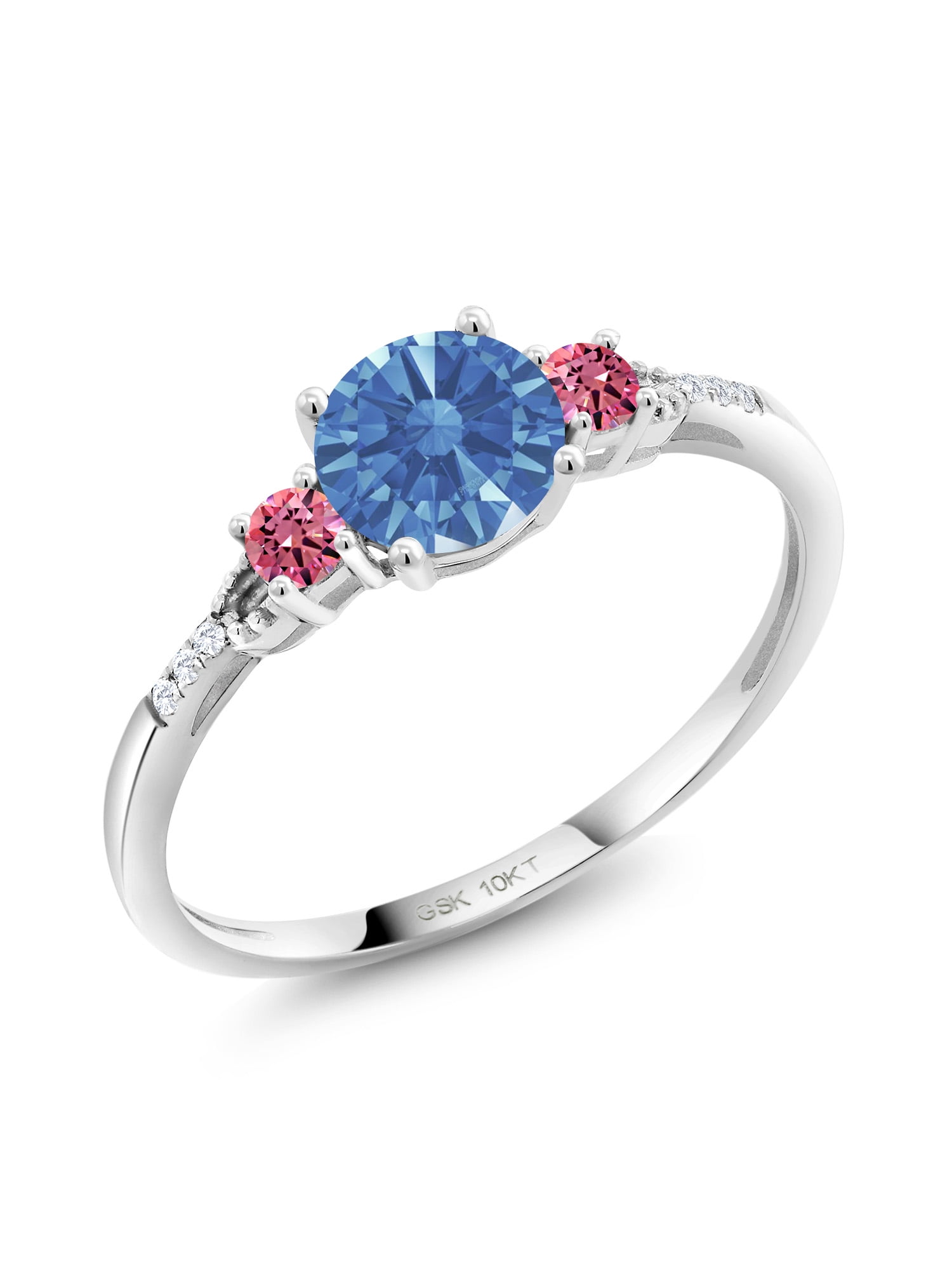 Swarovski engagement rings rose gold lab grown