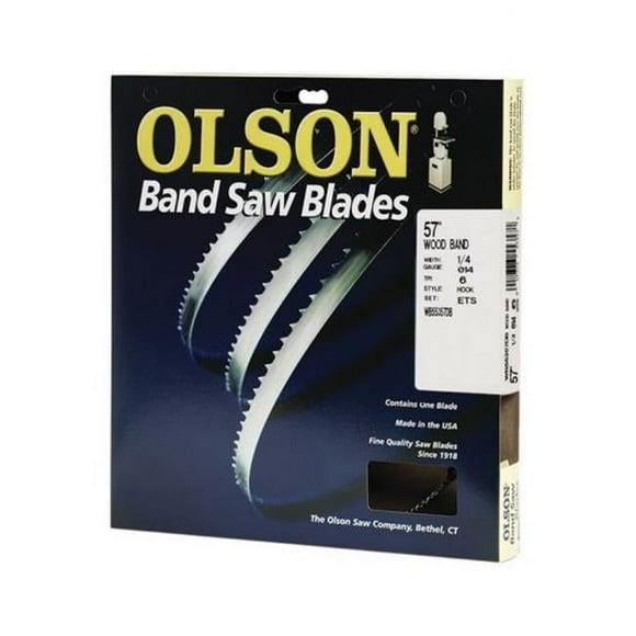 Olson Saw WB55357DB Wood Band Saw Blade 6 TPI - 0.25 x 57 in.