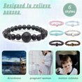 thumbnail image 7 of Gemstone Bracelet 6 Pcs,Anti-Nausea Bands Bracelet,Braided Bands for Relieves Dizziness,Anti Motion Sickness Wild Rope,Adjustable Wristband with Natural 8MM Round Beads (Colors), 7 of 7