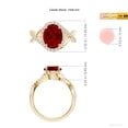 thumbnail image 5 of ANGARA Oval Lab Grown 3.3 Ct Ruby Criss Cross Shank Engagement Ring for Women in 14K Yellow Gold (Size-10x8mm) | July Birthstone, Anniversary, Jewelry Gift for Women | Lab-Grown Ruby Ring, 5 of 7