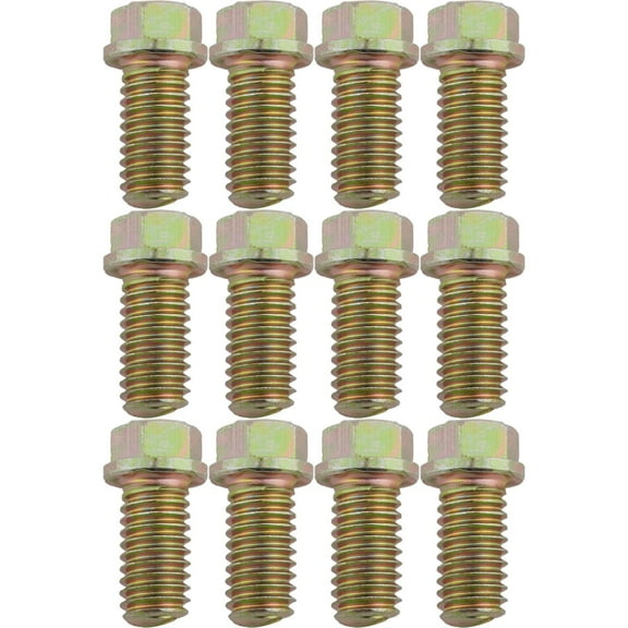 Header Bolts, 3/8-16 x 3/4 Inch, Set/12