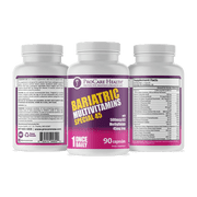 ProCare Health Bariatric Multivitamin with 45mg Iron, Once-Daily Capsules, 90 Count, Reduced B-12