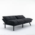 thumbnail image 5 of Noble House 70.8" Convertible Folding Twin Size Sofa Bed, Modern Couch with Adjustable Arm & Backrest, Black, 5 of 11