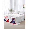 thumbnail image 6 of Red Blue Star 4th of July Flat Sheets Only Twin XL Size, Soft Breathable Bed Top Sheets for Mattress, Independence Day Fireworks Luxury Bedding Flat Sheets for Home Hotel Bedroom Bed Protection, 6 of 9