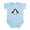 Sky Blue, variant on CafePress - Weight Lifting Penguin Infant Bodysuit - Baby Light Bodysuit, Size Newborn - 24 Months
