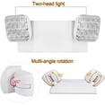 thumbnail image 7 of 2 Pcs LED Emergency Lights, Commercial LED Emergency Light with Battery Backup, Hardwired Emergency Light for Business Home Power Outage, Two Head Adustable Emergency Exit Lighting AC 120V / 277V, 7 of 7