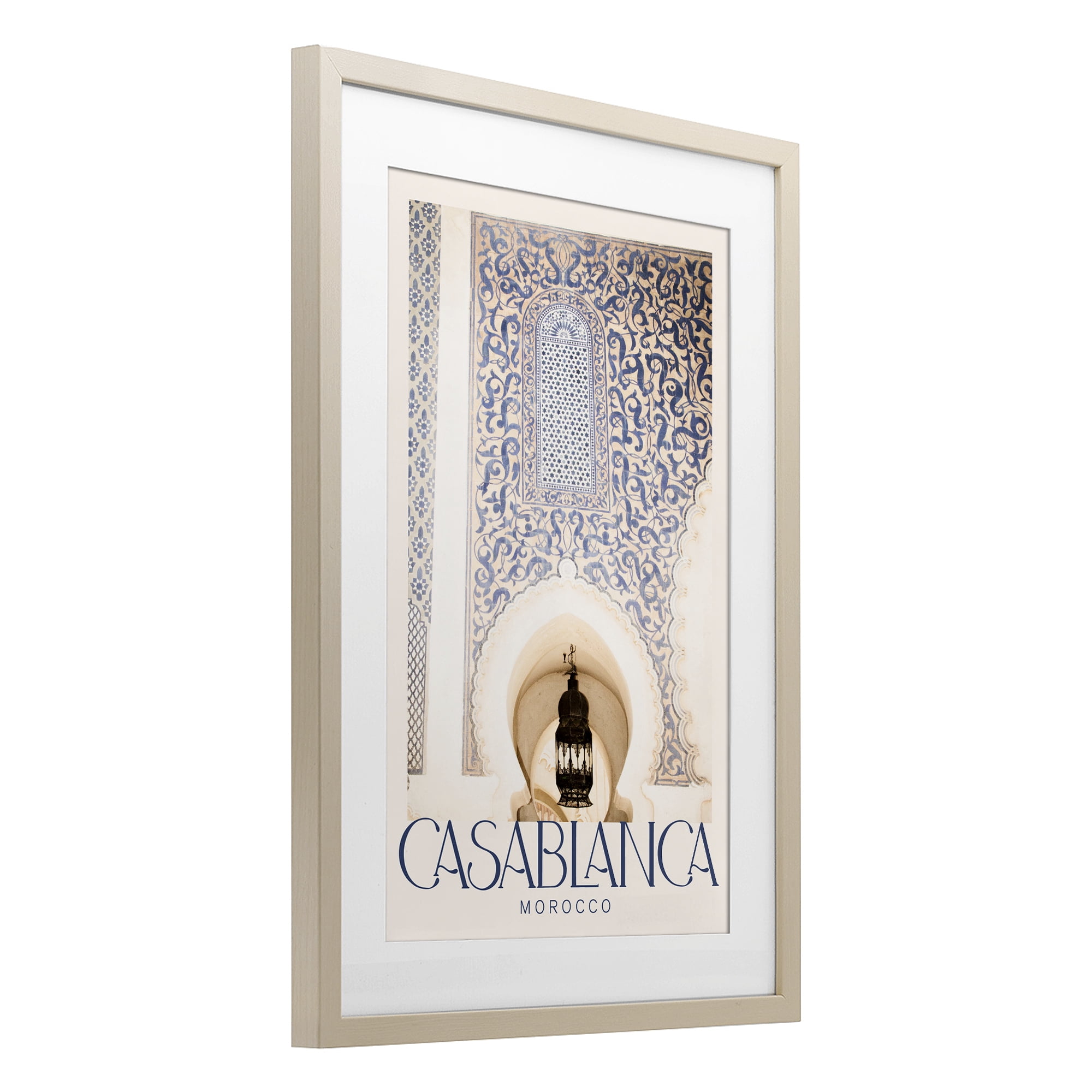 Stupell Industries Ornate Casablanca Architecture Birch Framed Print Under Glass, design by Emily Navas