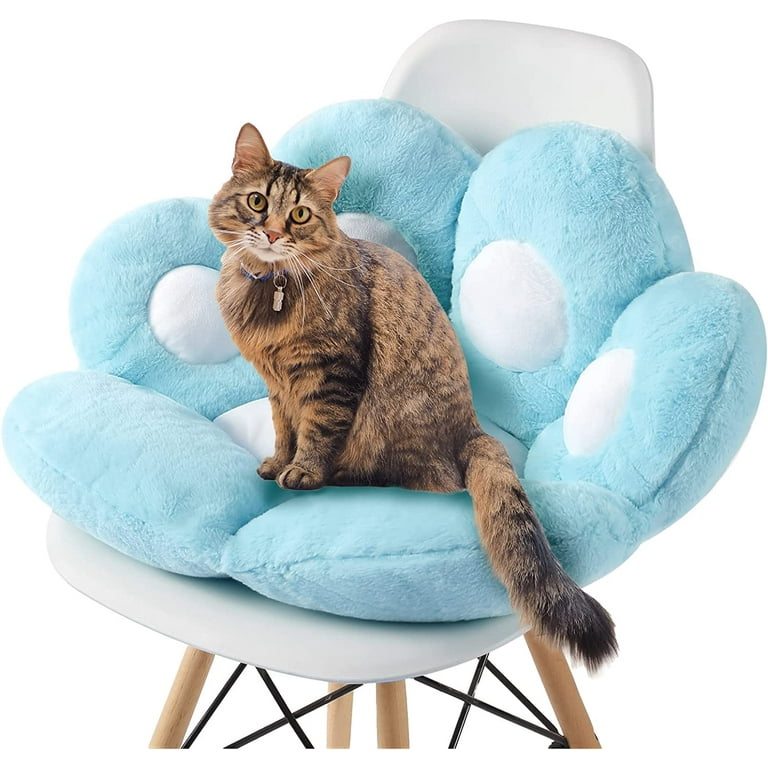 Merbary Cat Paw Cushion Comfy Kawaii Chair Cushion Bear Paw Lazy Sofa  Office Floor Pillow Cute Plush Seat Pad for Gaming Chair for Dining Room  Bedroom Decor 