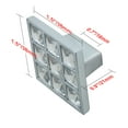 thumbnail image 4 of Utopia Alley 10pcs Gleam Grid 9 Crystal Cabinet Ring Pull Knob - Decorative Cabinet Drop Pull Knobs- Vintage Cabinet Hardware with Hand Finished Polished Chrome - Metal Drawer Pull Knobs 1.5", 4 of 6