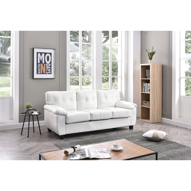 Glory Furniture Gallant G907AS Sofa , WHITE